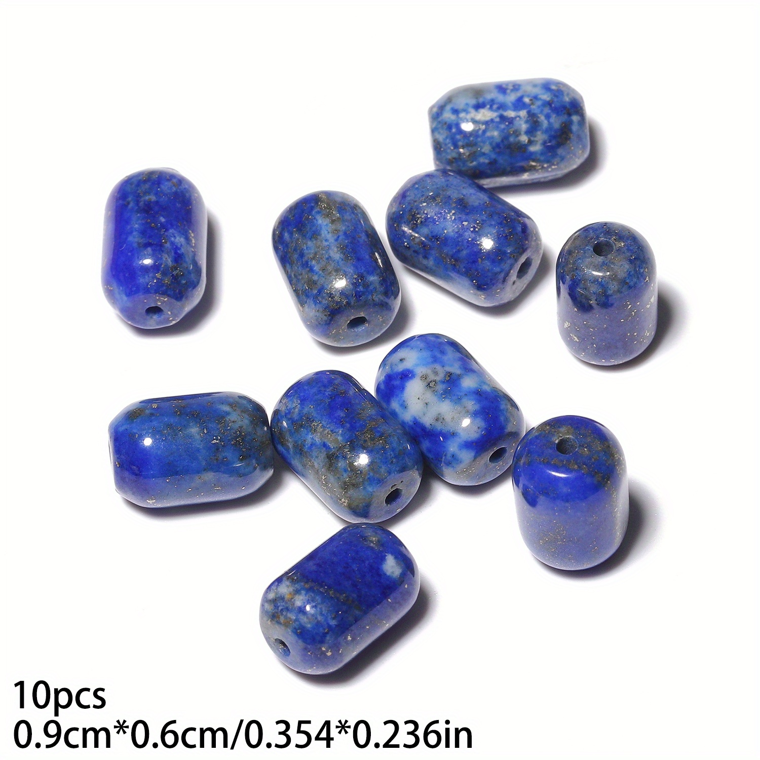 10pcs Small Bucket Shaped Stone Beads for DIY Crafting